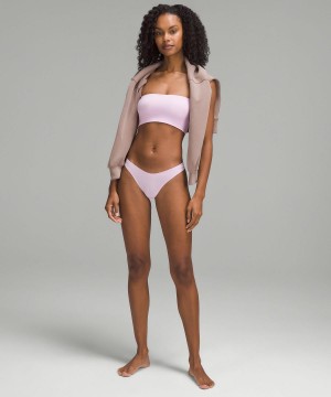 Sous Vêtement Lululemon Wundermost Ultra-Soft Nulu Dipped-Waist Thong Femme Violette | FR_LuLu57403