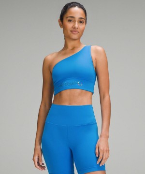 Soutien Gorge Sport Lululemon Align™ Asymmetrical Light Support, A/B Cup Femme Bleu | FR_LuLu23554