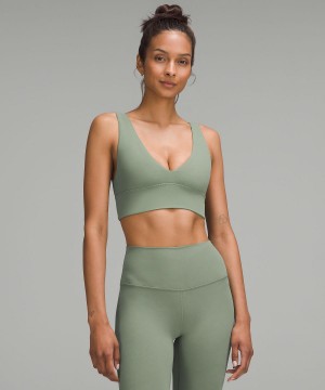 Soutien Gorge Sport Lululemon Align™ V-Neck Femme Grise Vert | FR_LuLu87668