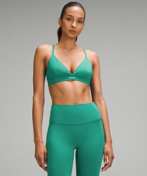 Soutien Gorge Sport Lululemon License to Train Triangle Femme Vert | FR_LuLu74314