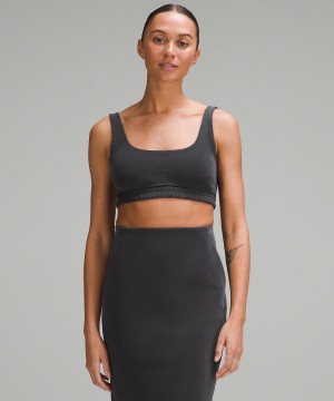 Soutien Gorge Sport Lululemon Softstreme Scoop-Neck Femme Noir | FR_LuLu29761