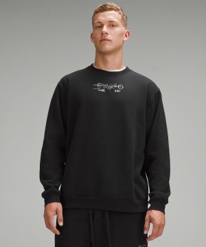 Sweats À Capuche Et Sweatshirts Lululemon Steady State Crew Homme Noir | FR_LuLu77610