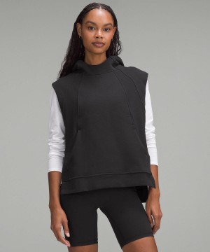 Sweats À Capuche Et Sweatshirts Lululemon Scuba Pullover Sleeveless Femme Noir | FR_LuLu37266