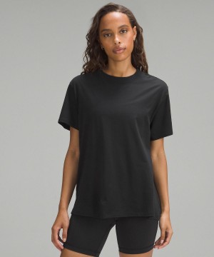 T Shirts Lululemon All Yours Short-Sleeve Femme Noir | FR_LuLu23733