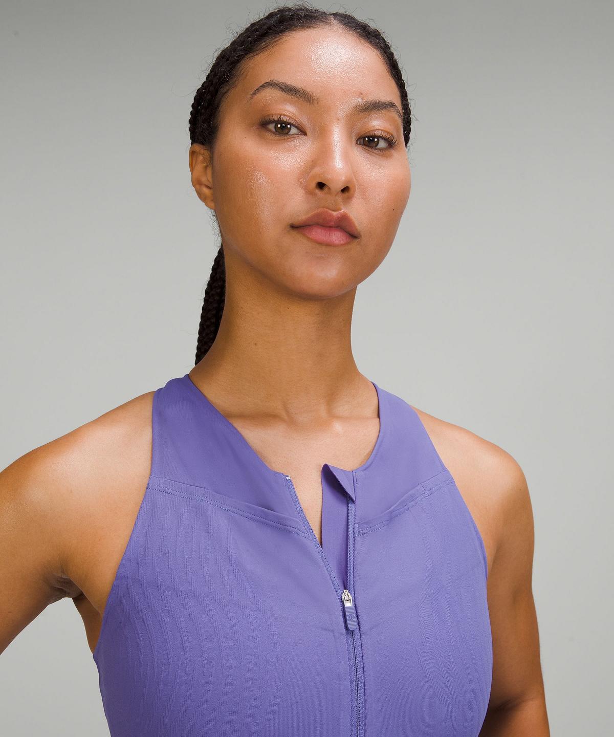 Body Lululemon SenseKnit Running One-Piece Femme Indigo | FR_LuLu44070