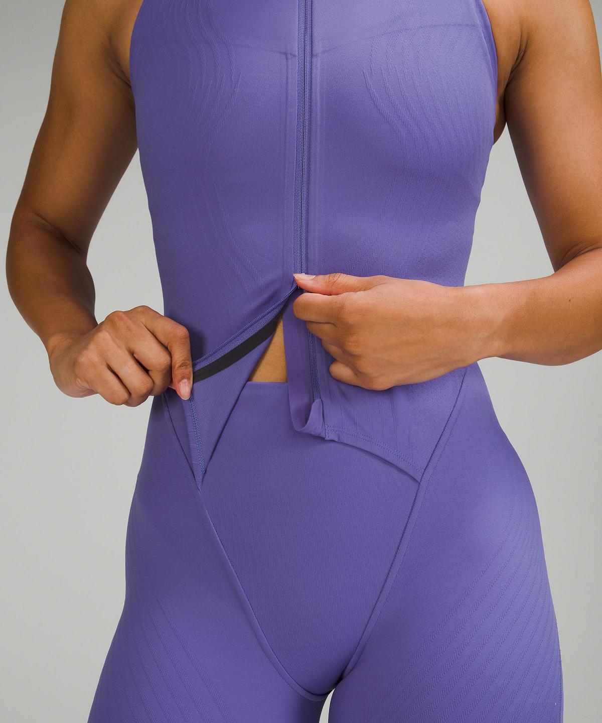 Body Lululemon SenseKnit Running One-Piece Femme Indigo | FR_LuLu44070