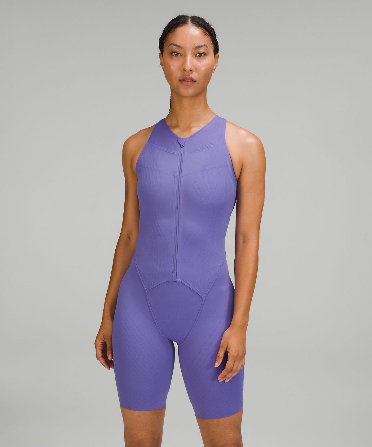 Body Lululemon SenseKnit Running One-Piece Femme Indigo | FR_LuLu44070