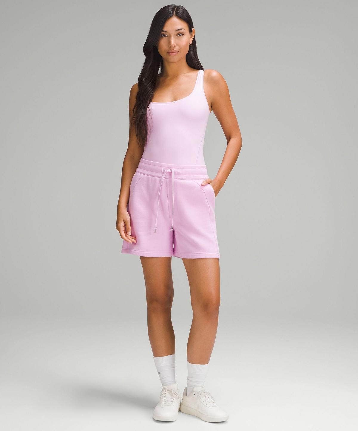 Body Lululemon Wundermost Ultra-Soft Nulu Square-Neck Sleeveless Femme Rose | FR_LuLu38721