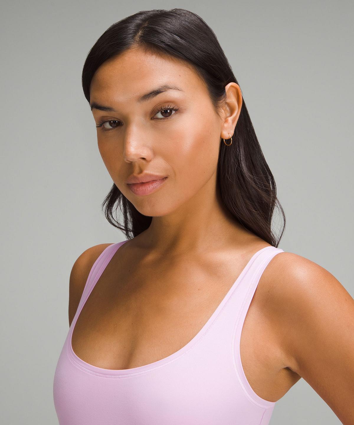 Body Lululemon Wundermost Ultra-Soft Nulu Square-Neck Sleeveless Femme Rose | FR_LuLu38721