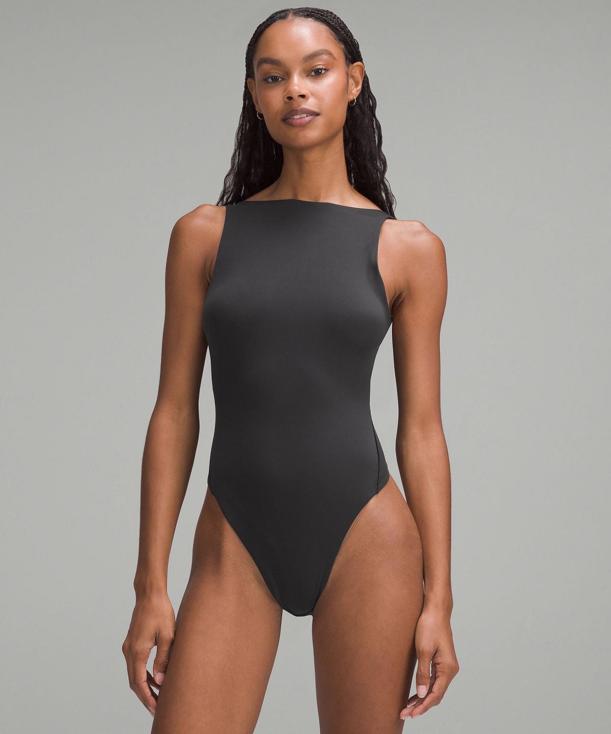 Body Lululemon Wundermost Ultra-Soft Nulu Super-High-Cut Femme Noir | FR_LuLu59503