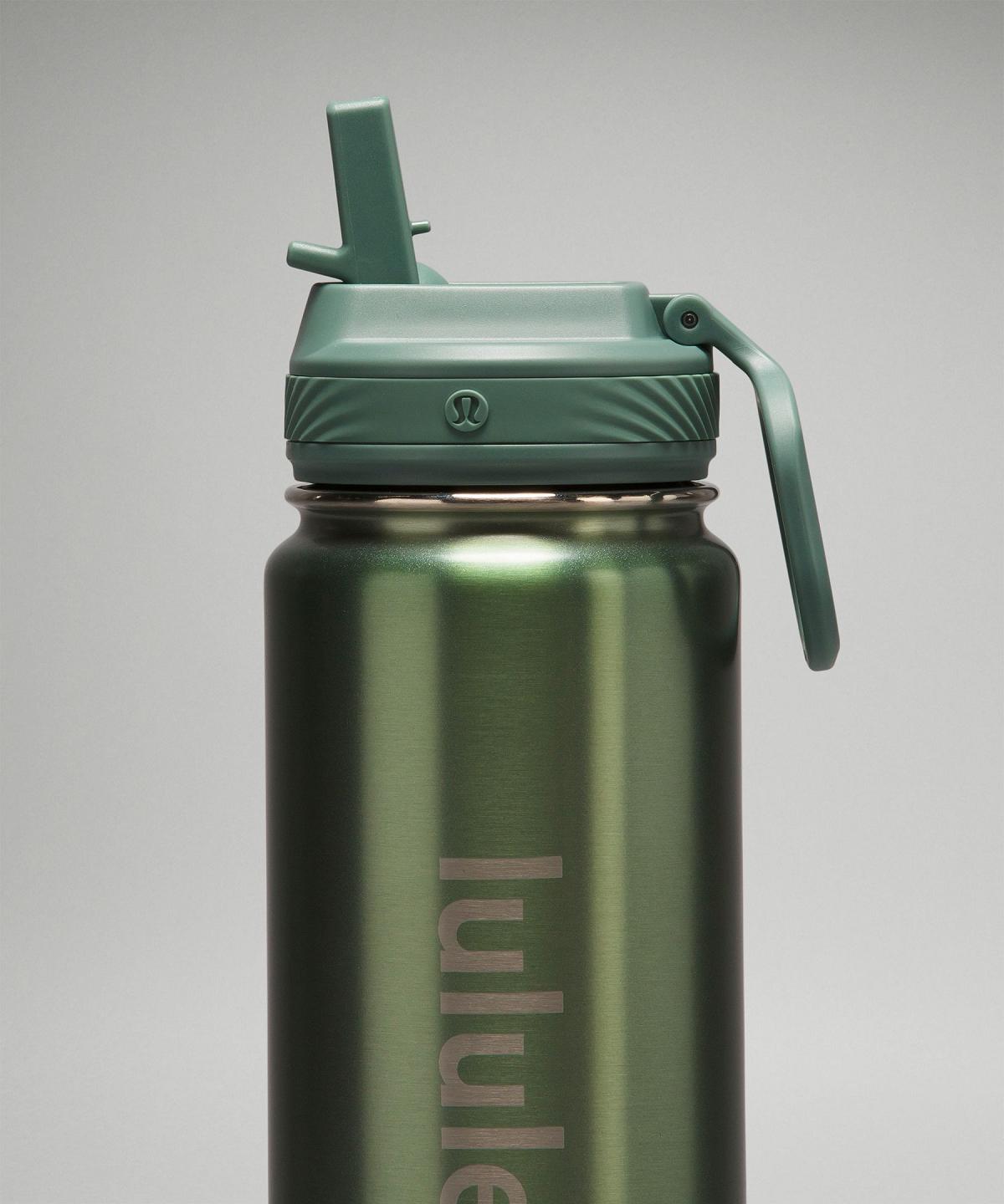 Bouteilles d'eau Lululemon Back to Life Sport Bottle 24oz Femme Vert | FR_LuLu21436