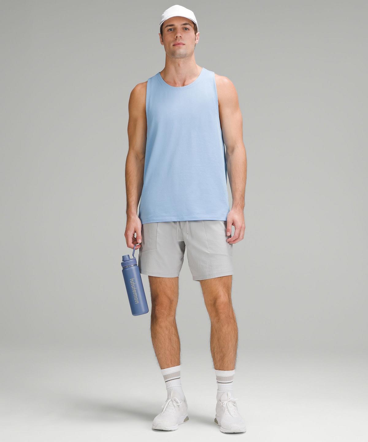 Bouteilles d'eau Lululemon Back to Life Sport Bottle 24oz Homme Bleu | FR_LuLu74052