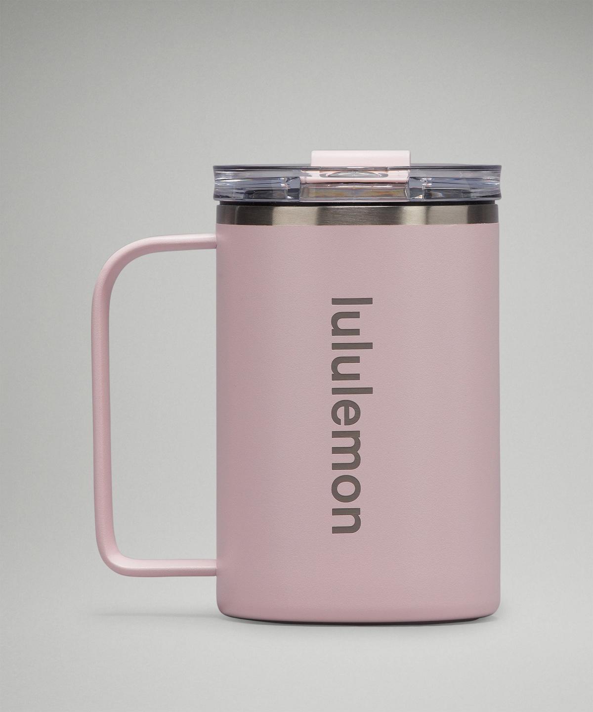 Bouteilles d\'eau Lululemon Insulated Mug 12oz Homme Rose | FR_LuLu67296