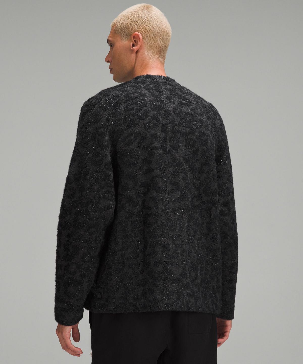 Chandails Lululemon Wool-Blend Jacquard Cardigan Homme Noir | FR_LuLu88597