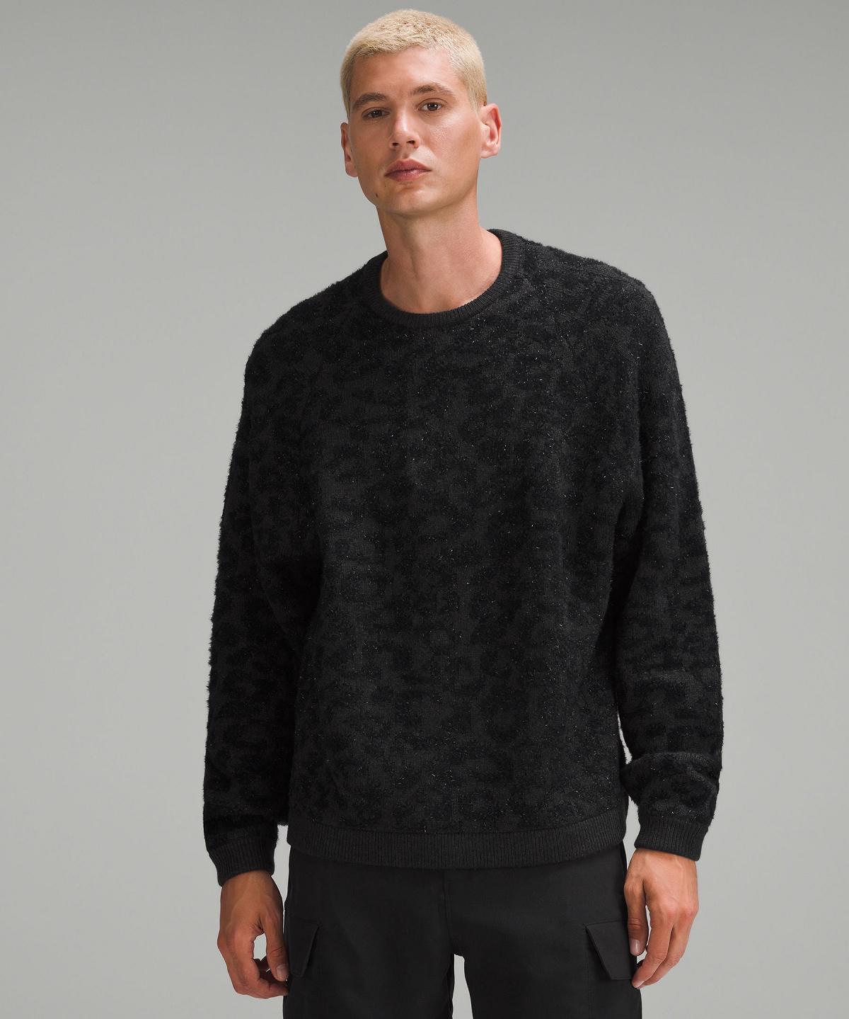 Chandails Lululemon Wool-Blend Jacquard Homme Noir | FR_LuLu21872