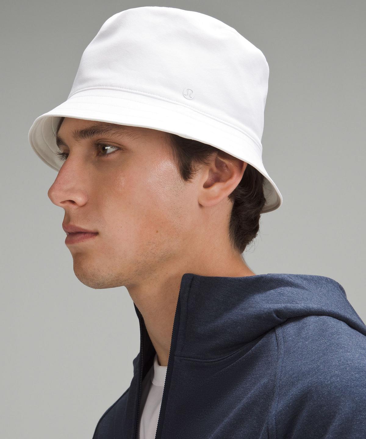 Chapeaux Lululemon Both Ways Reversible Bucket Homme Blanche | FR_LuLu16688