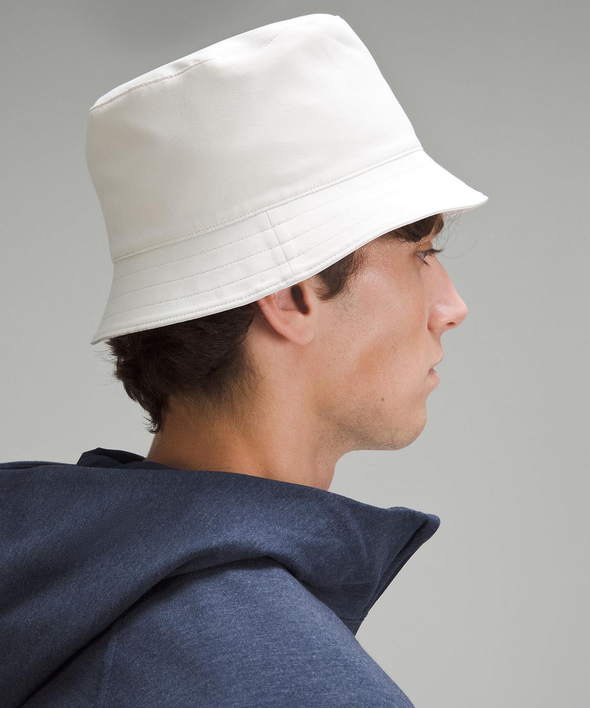 Chapeaux Lululemon Both Ways Reversible Bucket Homme Blanche | FR_LuLu16688