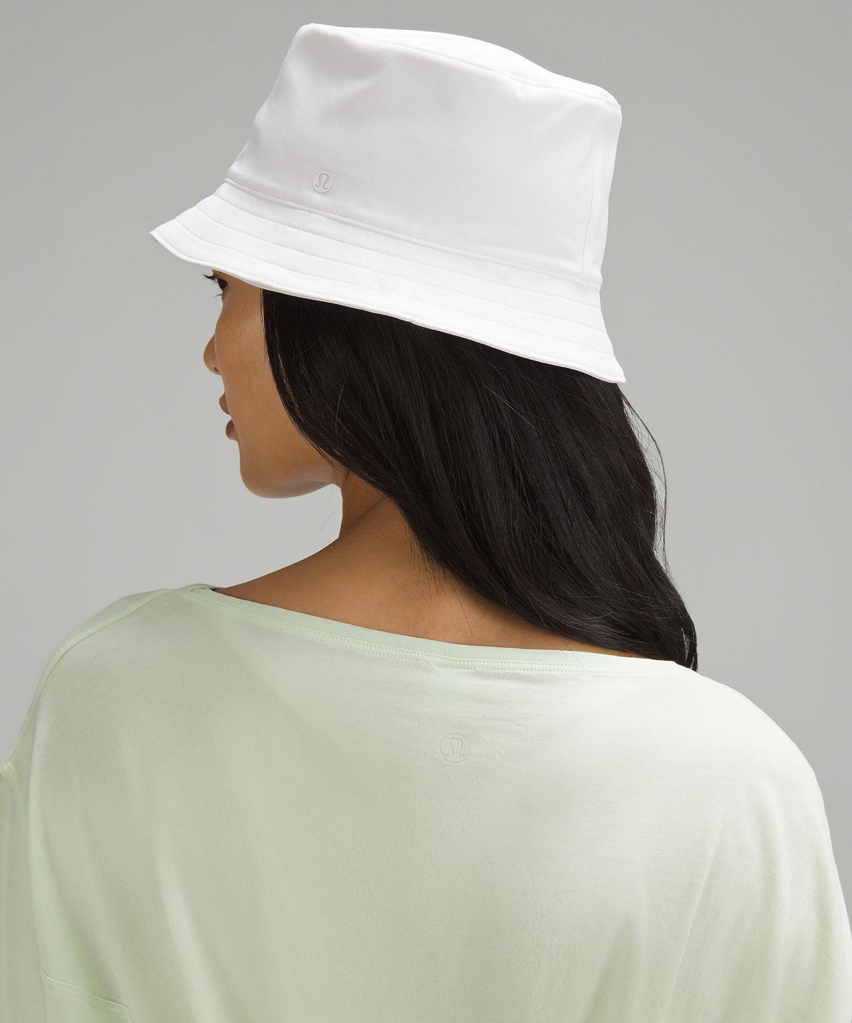 Chapeaux Lululemon Both Ways Reversible Bucket Homme Blanche | FR_LuLu16688