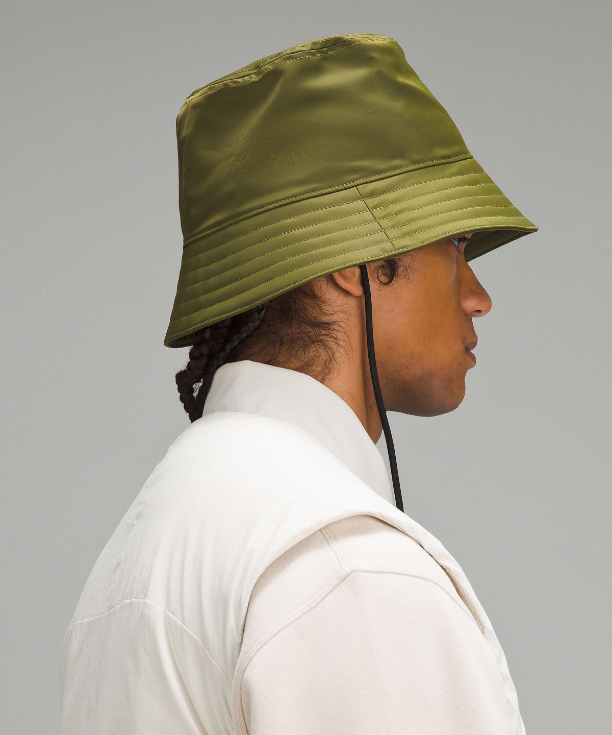 Chapeaux Lululemon Nylon Bucket Homme Vert Noir | FR_LuLu19723