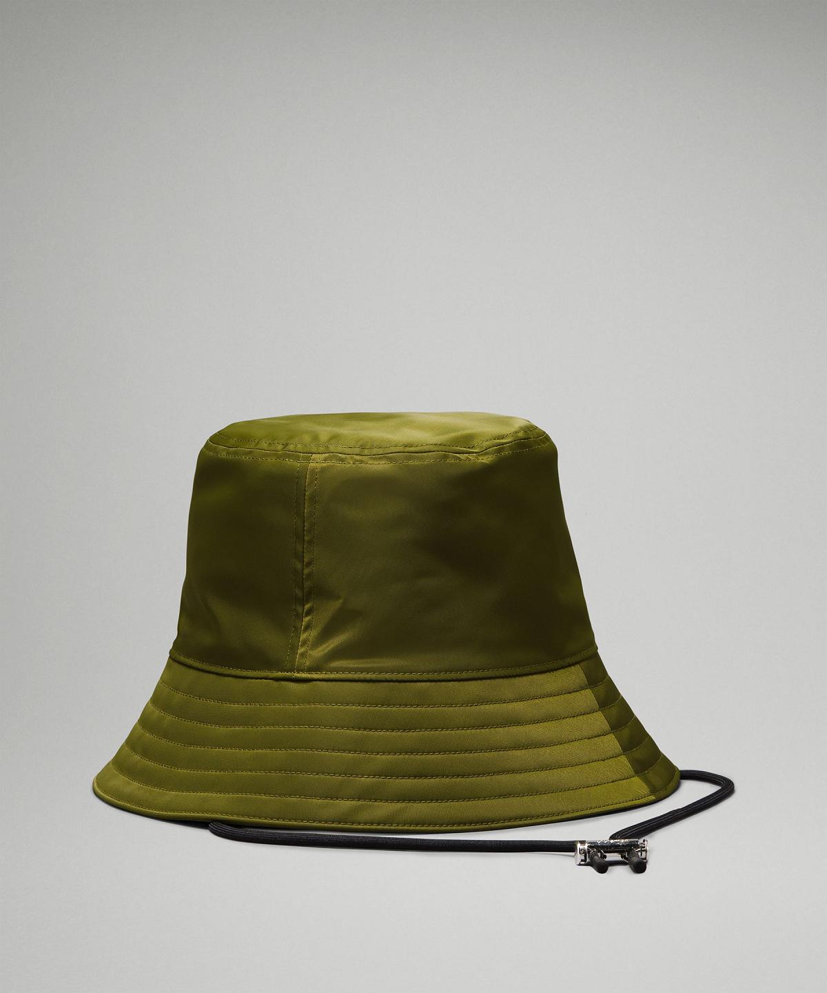 Chapeaux Lululemon Nylon Bucket Homme Vert Noir | FR_LuLu19723