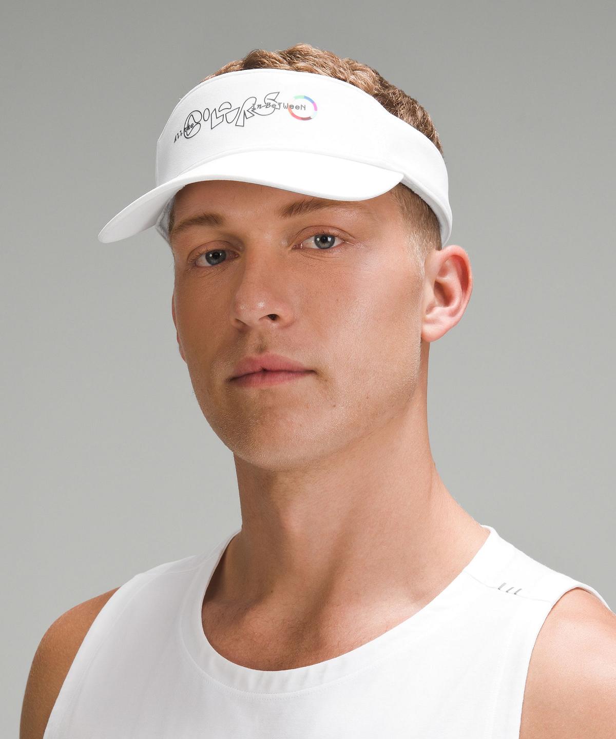 Chapeaux Lululemon Removable Sweatband All-Sport Visor Homme Blanche | FR_LuLu19578