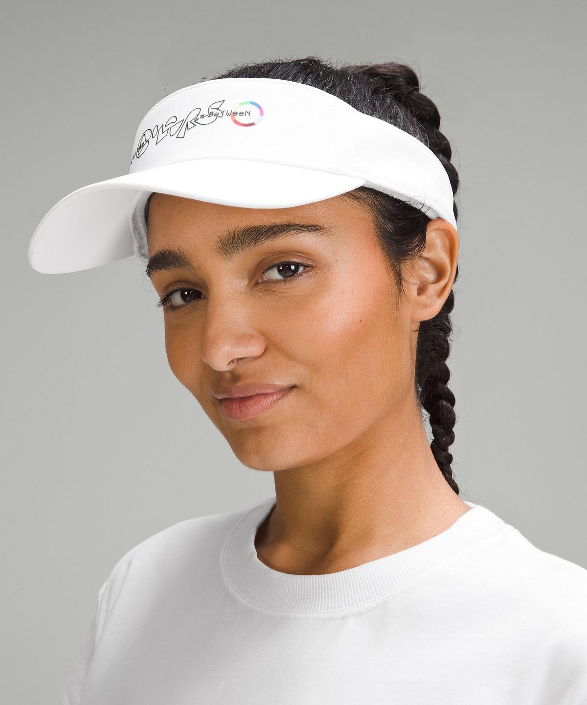 Chapeaux Lululemon Removable Sweatband All-Sport Visor Homme Blanche | FR_LuLu19578