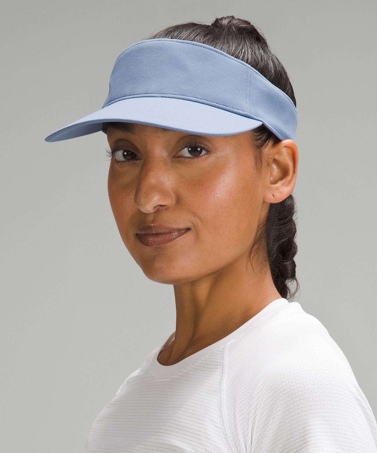 Chapeaux Lululemon Removable Sweatband All-Sport Visor Homme Bleu | FR_LuLu94503