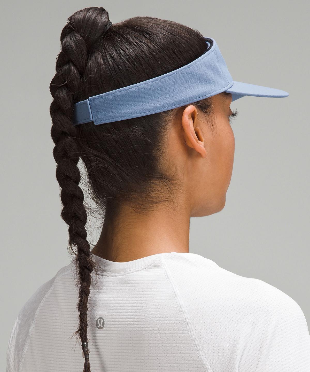 Chapeaux Lululemon Removable Sweatband All-Sport Visor Homme Bleu | FR_LuLu94503