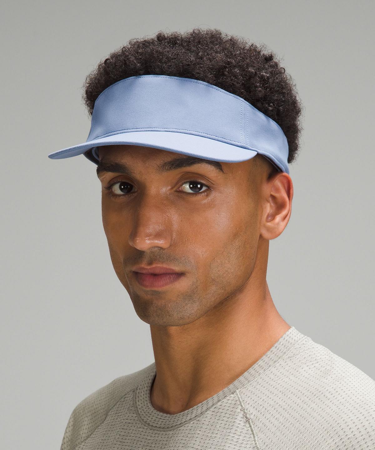 Chapeaux Lululemon Removable Sweatband All-Sport Visor Homme Bleu | FR_LuLu94503