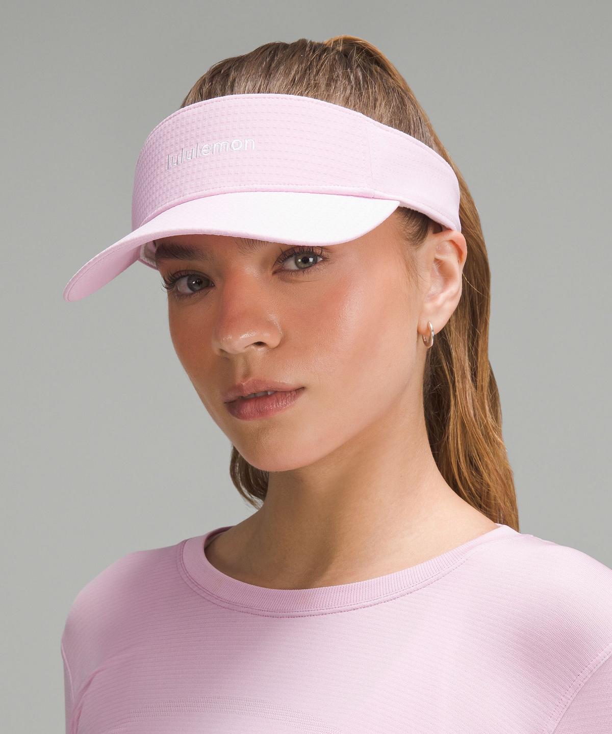 Chapeaux Lululemon Removable Sweatband All-Sport Visor Homme Rose | FR_LuLu22699