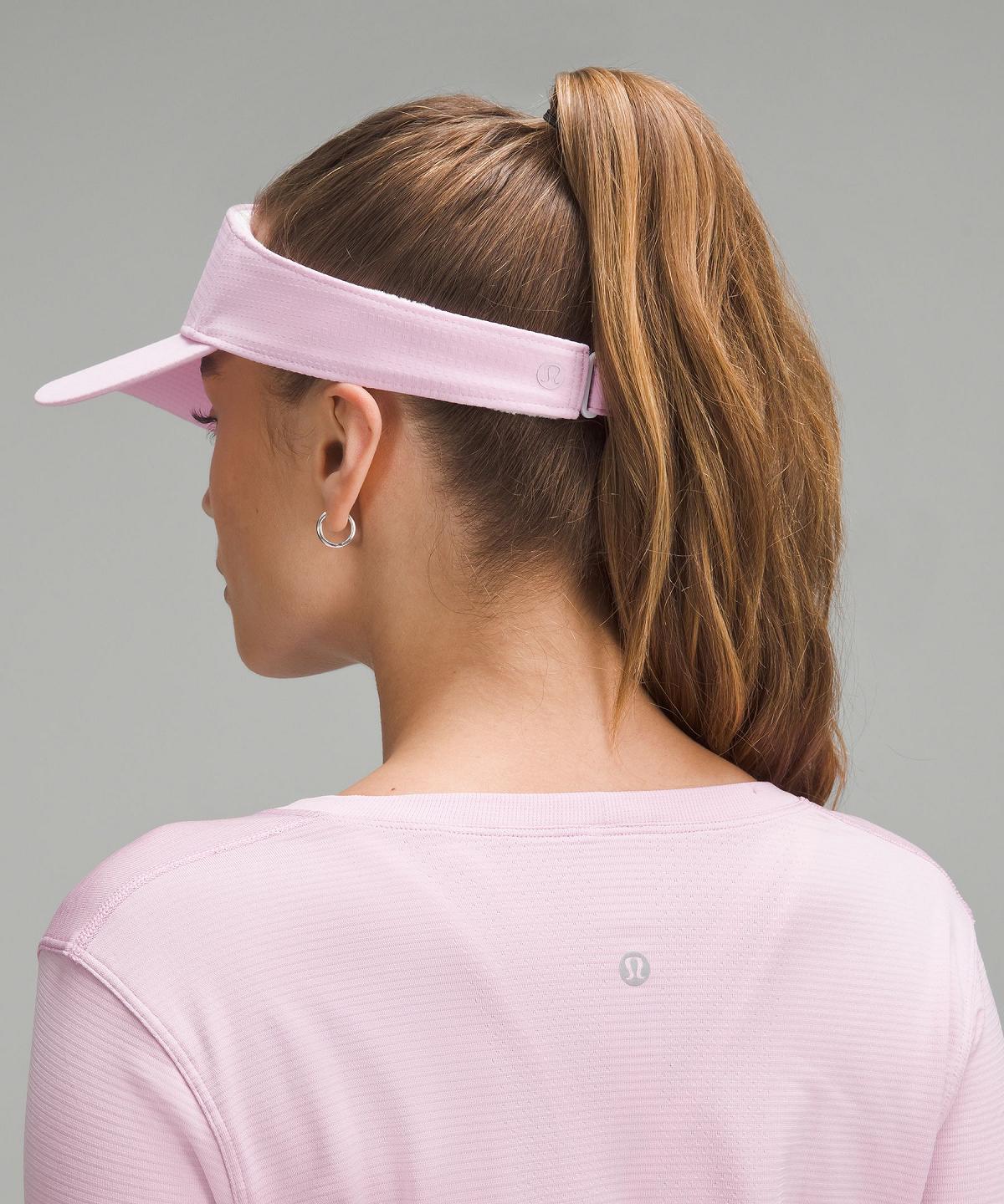 Chapeaux Lululemon Removable Sweatband All-Sport Visor Homme Rose | FR_LuLu22699