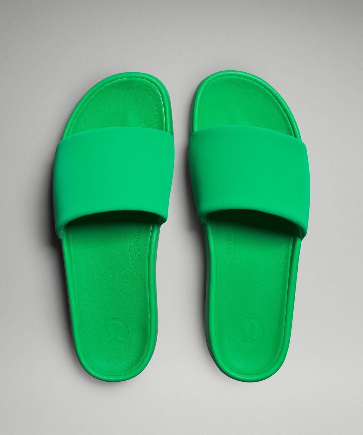 Chaussure Lululemon Restfeel Slide Homme Vert | FR_LuLu65257