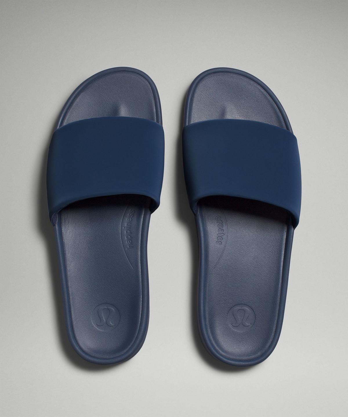 Chaussure Lululemon Restfeel Slide Homme Bleu | FR_LuLu63574