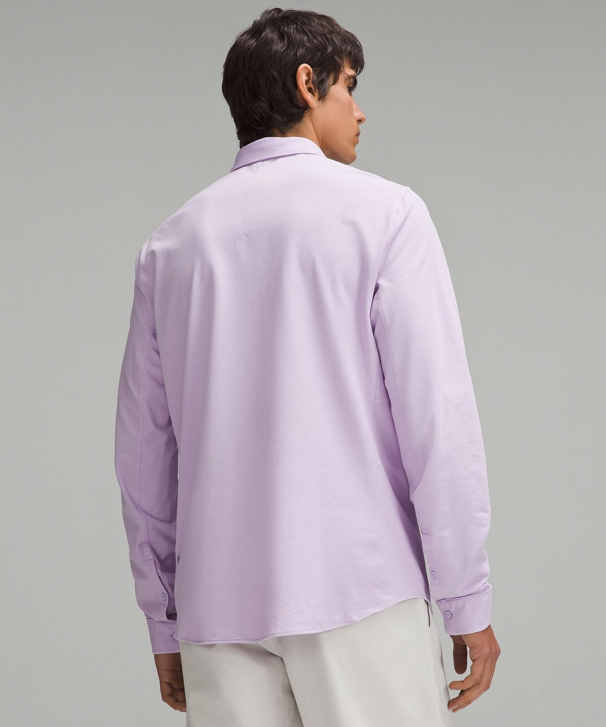 Chemise À Manches Longues Lululemon Commission Homme Violette | FR_LuLu34665