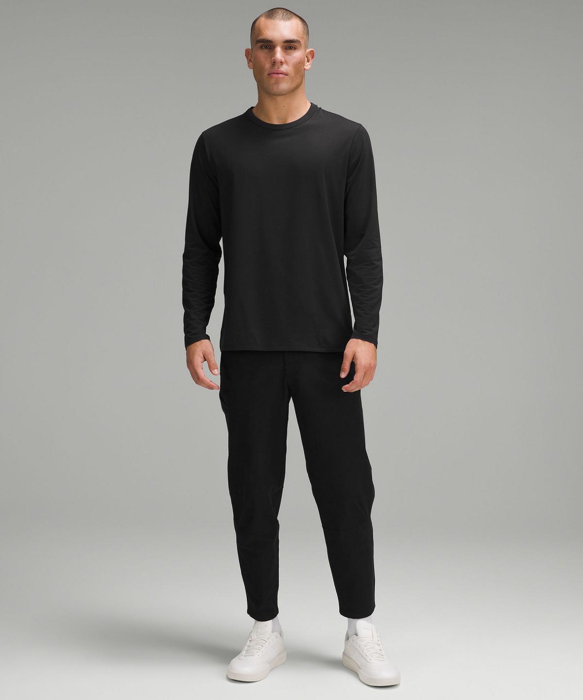 Chemise À Manches Longues Lululemon Fundamental Homme Noir | FR_LuLu12451