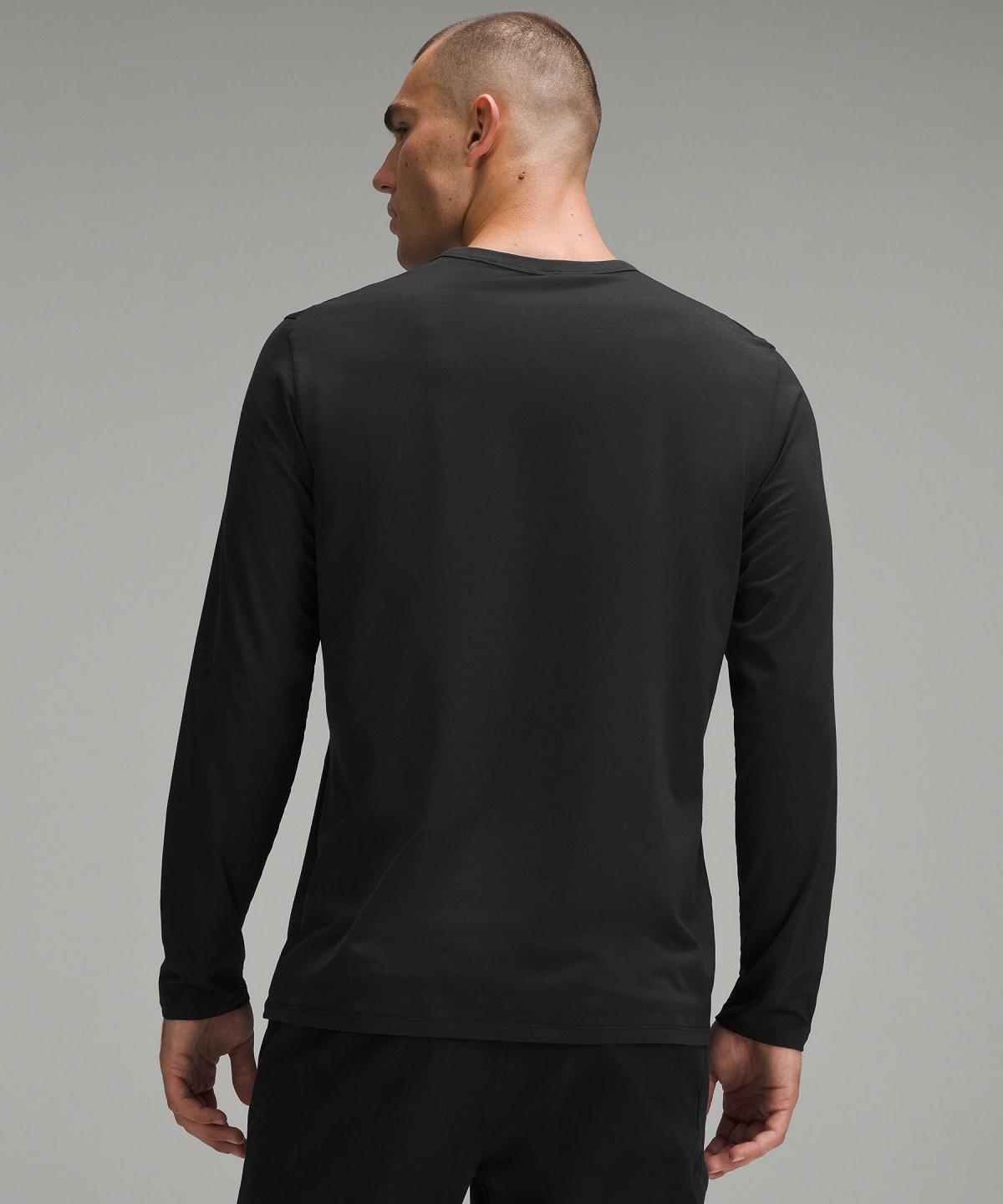 Chemise À Manches Longues Lululemon Fundamental Homme Noir | FR_LuLu12451