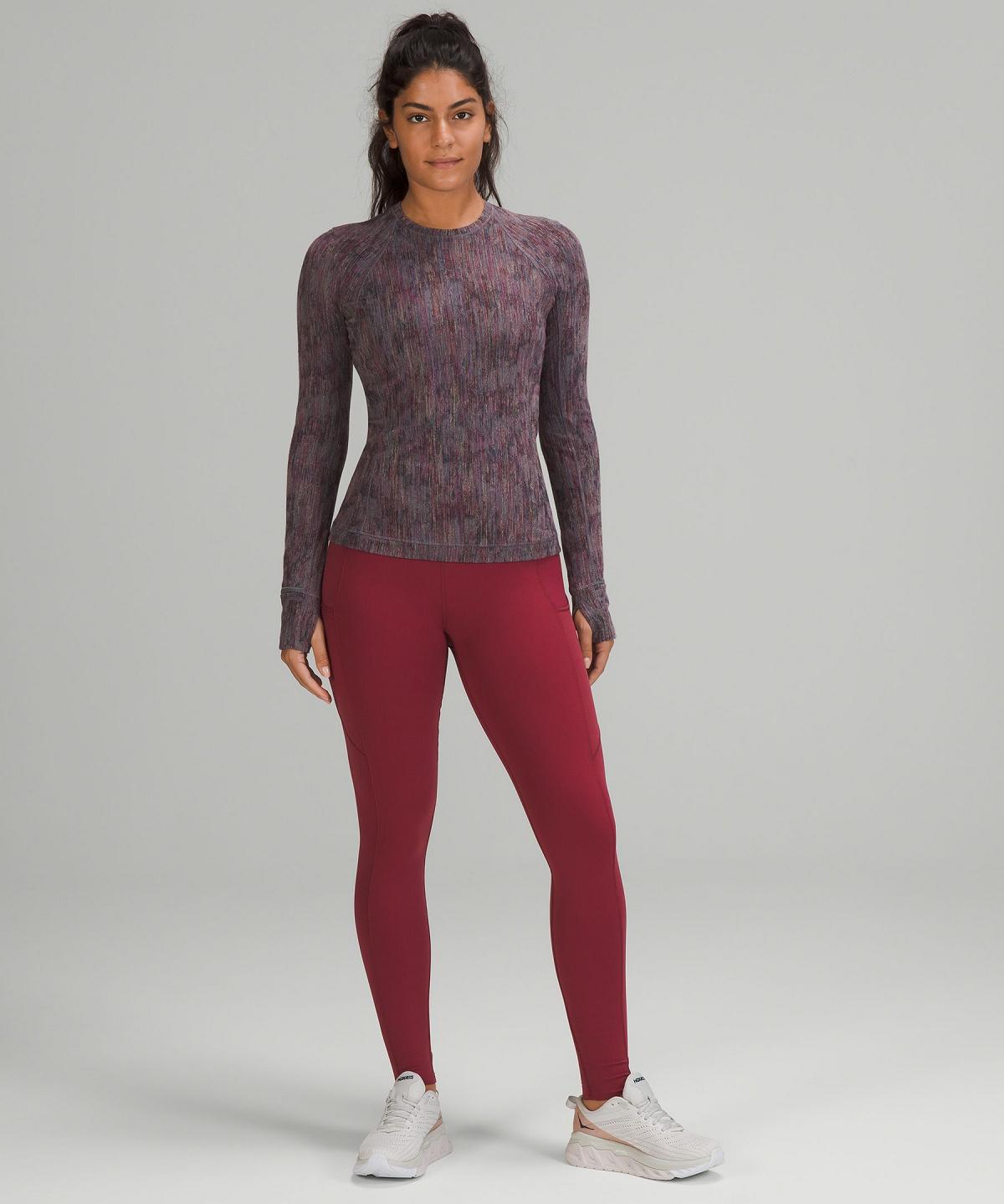 Chemise À Manches Longues Lululemon It's Rulu Femme Violette | FR_LuLu35313