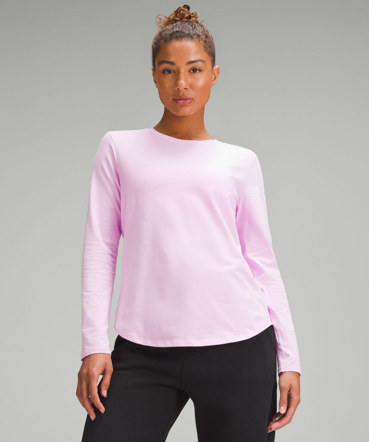 Chemise À Manches Longues Lululemon Love Femme Rose | FR_LuLu27649