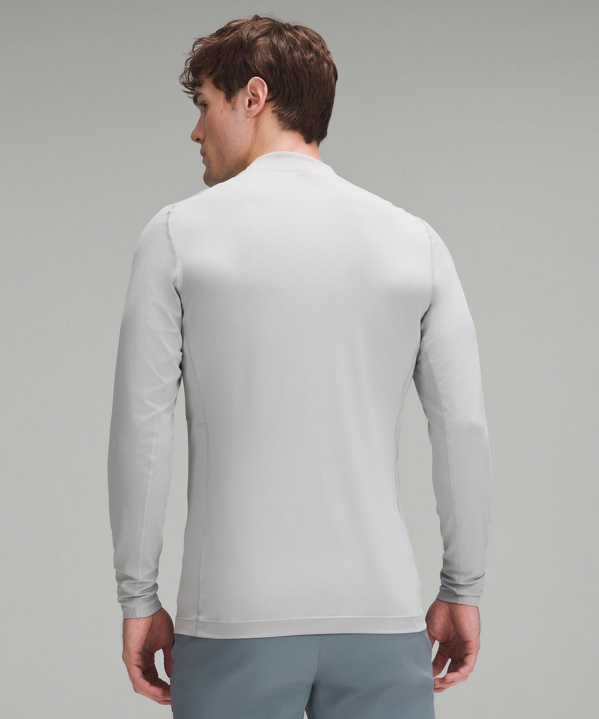 Chemise À Manches Longues Lululemon Mockneck Golf Homme Argent | FR_LuLu72796