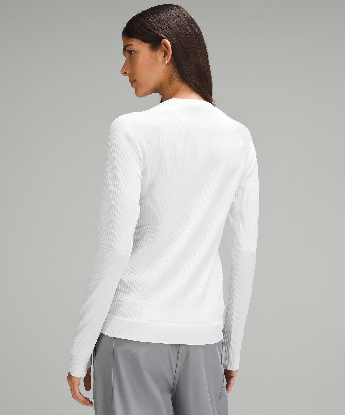 Chemise À Manches Longues Lululemon Rest Less Pullover Femme Blanche | FR_LuLu82456