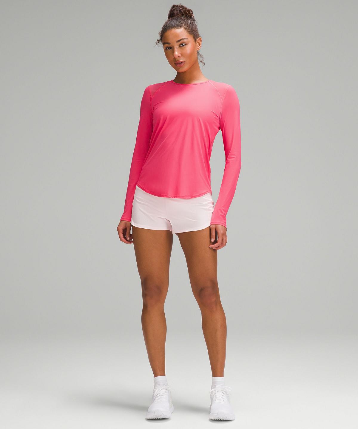 Chemise À Manches Longues Lululemon Sculpt Femme Rose | FR_LuLu20953