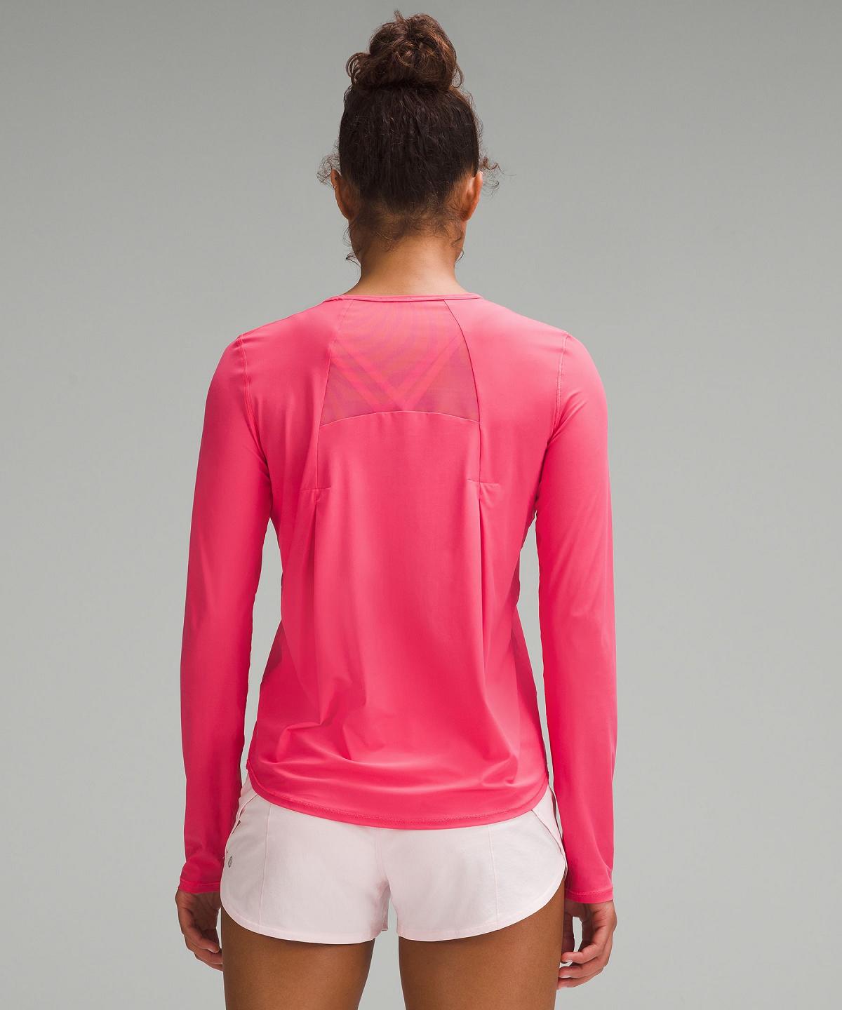 Chemise À Manches Longues Lululemon Sculpt Femme Rose | FR_LuLu20953