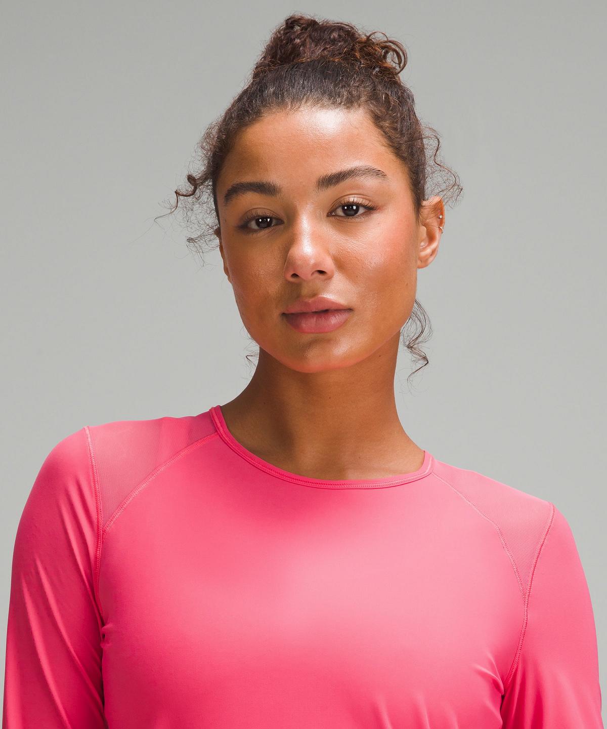 Chemise À Manches Longues Lululemon Sculpt Femme Rose | FR_LuLu20953