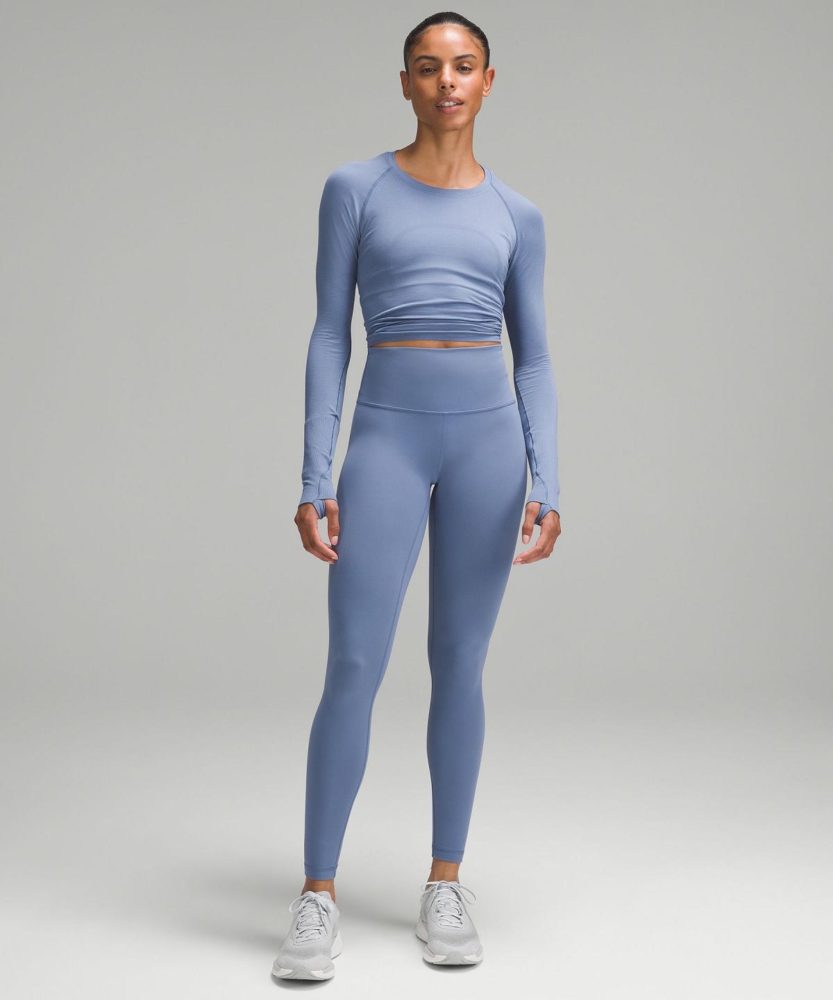 Chemise À Manches Longues Lululemon Swiftly Tech 2.0 Femme Bleu | FR_LuLu34869