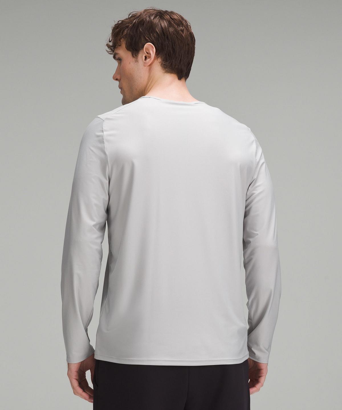 Chemise À Manches Longues Lululemon Ultra-Soft Nulu Homme Argent | FR_LuLu53925