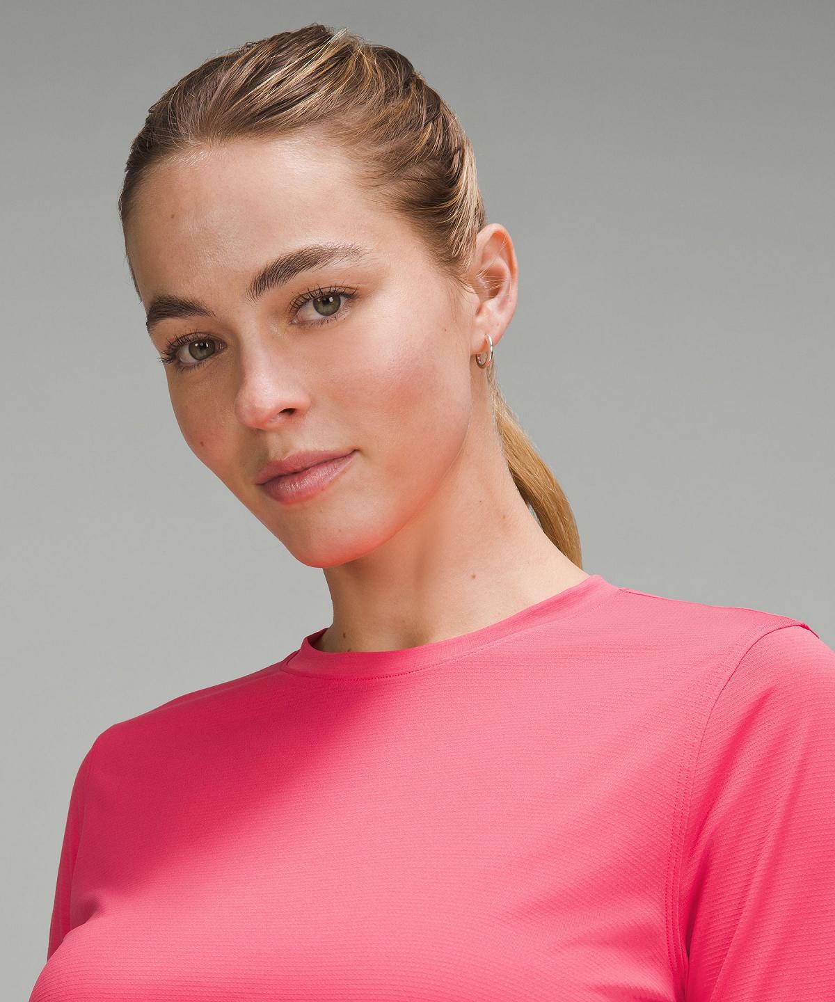 Chemise À Manches Longues Lululemon Ultralight Hip-Length Femme Rose | FR_LuLu70359