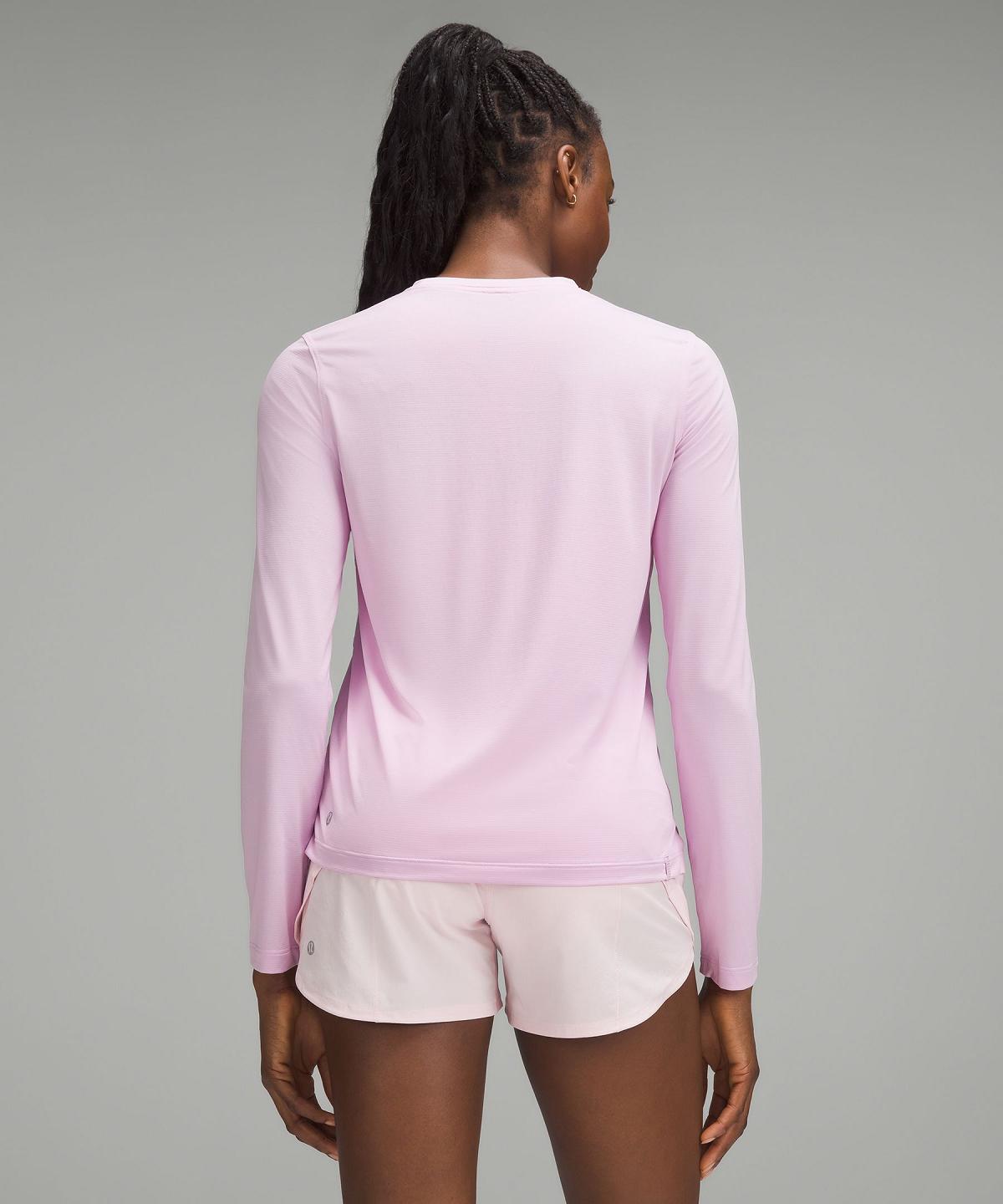 Chemise À Manches Longues Lululemon Ultralight Hip-Length Femme Rose | FR_LuLu86343