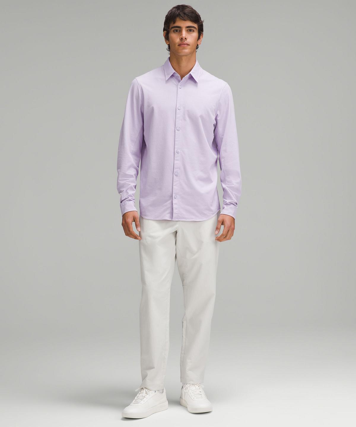 Chemises Boutonnées Lululemon Commission Long-Sleeve Homme Violette | FR_LuLu31002