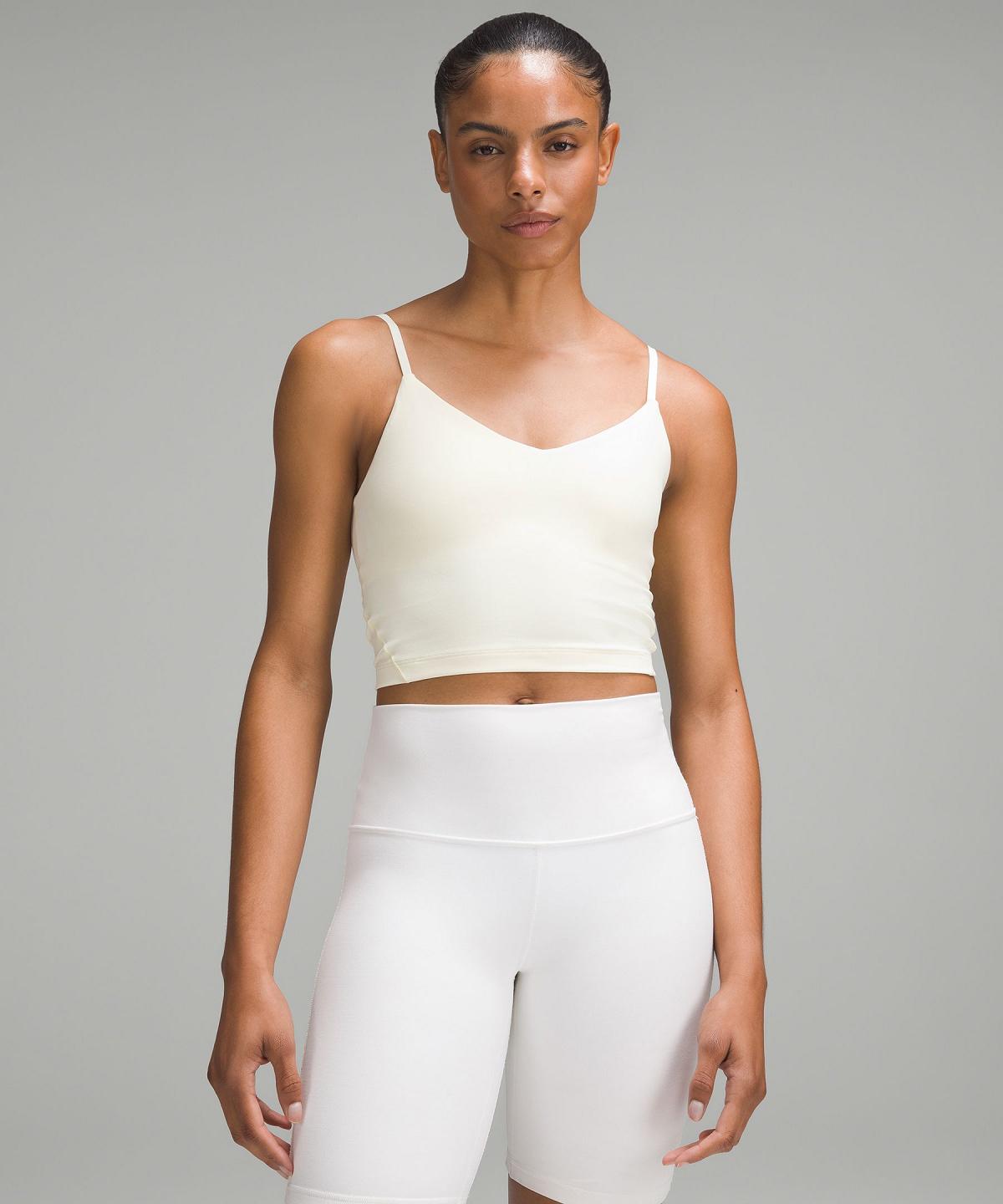 Chemises Lululemon Align™ Cropped Cami Femme Blanche | FR_LuLu80032