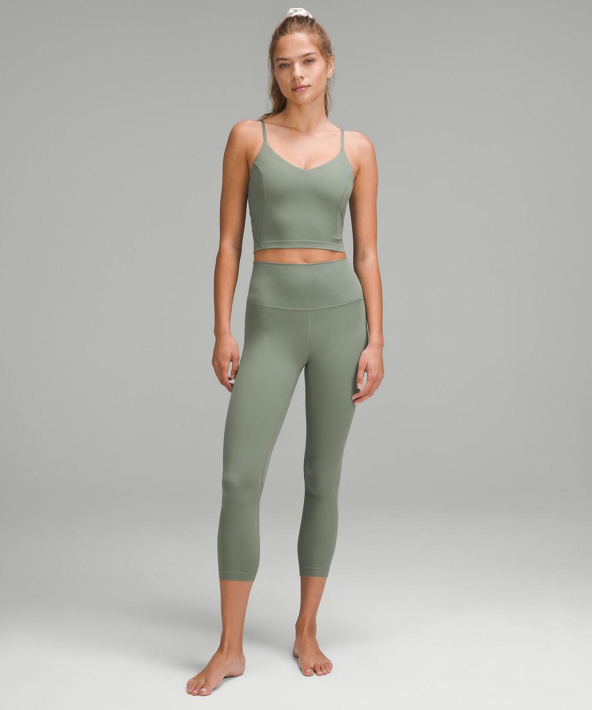 Chemises Lululemon Align™ Cropped Cami Femme Vert | FR_LuLu80051